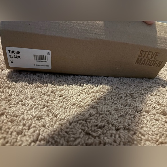 Steve Madden Black Combat Boots - Picture 3 of 8